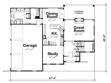 1st Floor Plan, 031H-0230