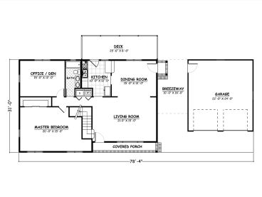 1st Floor Plan, 078H-0077