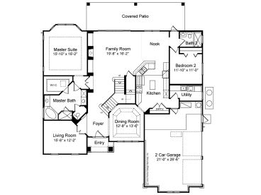 1st Floor Plan, 043H-0155