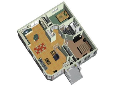 Floor Plan 3D, 072H-0033