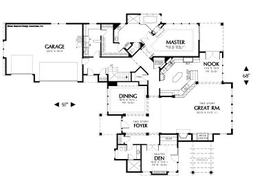 1st Floor Plan, 034H-0119