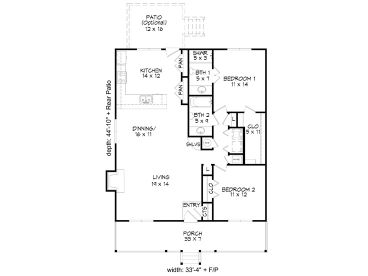 Floor Plan, 062H-0314