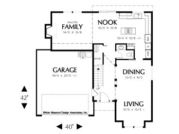 1st Floor Plan, 034H-0092