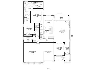 1st Floor Plan, 006H-0190