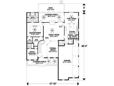 1st Floor Plan, 007H-0157