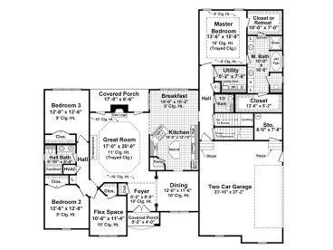 1st Floor Plan, 001H-0191