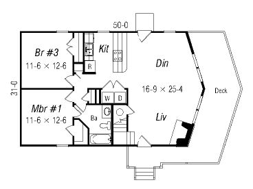 1st Floor Plan, 061H-0027
