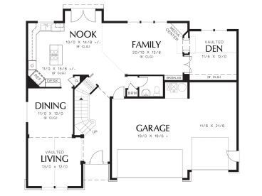1st Floor Plan, 034H-0407