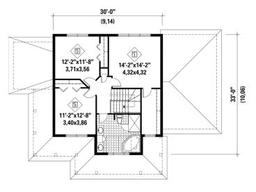 2nd Floor Plan, 072H-0150
