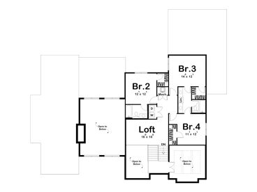 2nd Floor Plan, 050H-0470