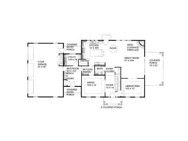 1st Floor Plan, 012H-0293