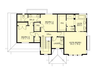 2nd Floor Plan, 035H-0136
