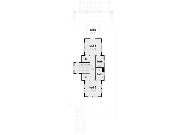 2nd Floor Plan, 052H-0131