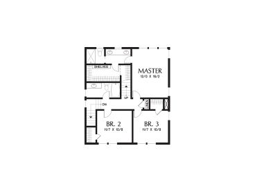2nd Floor Plan, 034H-0392