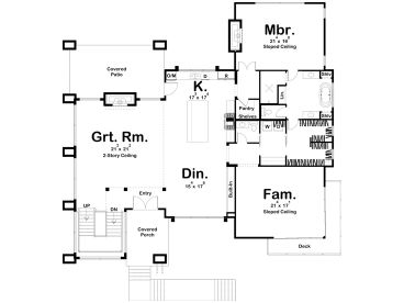 1st Floor Plan, 050H-0395