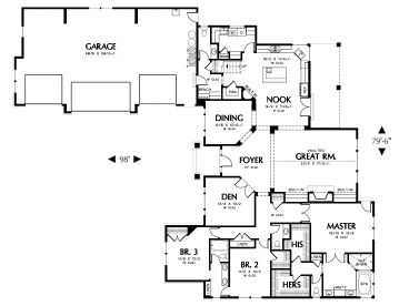 1st Floor Plan, 034H-0127