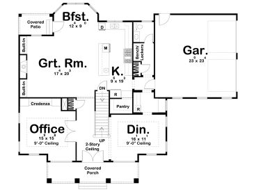 1st Floor Plan, 050H-0315