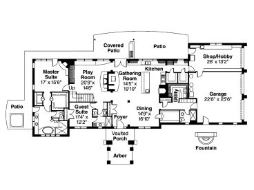 1st Floor Plan, 051H-0118