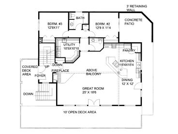 1st Floor Plan, 012H-0290