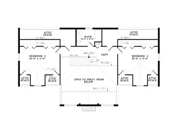 2nd Floor Plan, 025L-0006
