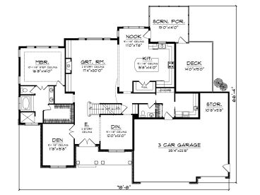 1st Floor Plan, 020H-0286