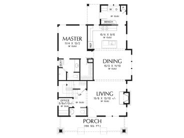 1st Floor Plan, 034H-0397