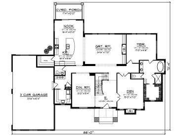 1st Floor Plan, 020H-0516