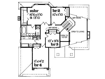 2nd Floor Plan, 032H-0094