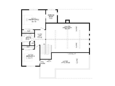 2nd Floor Plan, 062H-0458