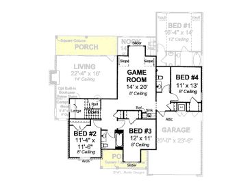 2nd Floor Plan, 059H-0085