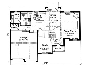 1st Floor Plan, 046H-0186