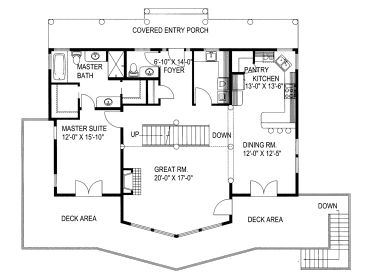 1st Floor Plan, 012H-0127