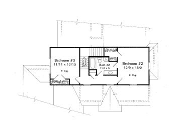 2nd Floor Plan, 030H-0050