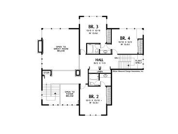2nd Floor Plan, 034H-0213