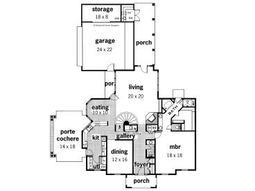 1st Floor Plan, 021H-0183