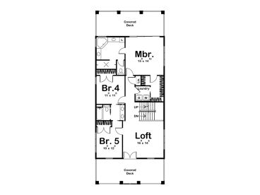 2nd Floor Plan, 050H-0302