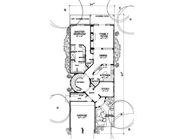 1st Floor Plan, 036H-0075