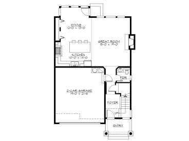 1st Floor Plan, 035H-0115