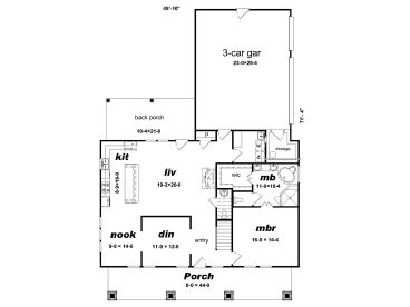 1st Floor Plan, 061H-0191