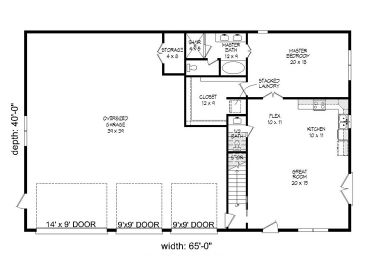 1st Floor Plan, 062G-0098