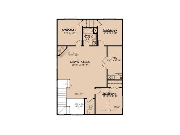 2nd Floor Plan, 074H-0129