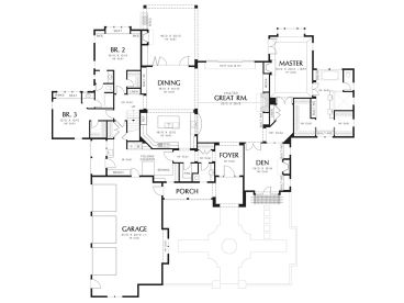 1st Floor Plan, 034H-0364