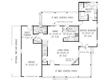1st Floor Plan, 044H-0006