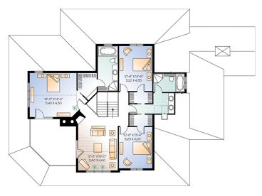 2nd Floor Plan, 027H-0095