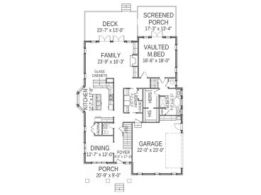 1st Floor Plan, 067H-0034
