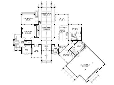 1st Floor Plan, 035H-0049