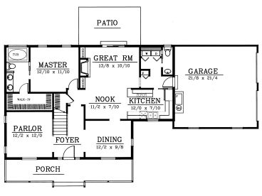 1st Floor Plan, 026H-0086
