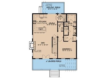 1st Floor Plan, 074H-0012