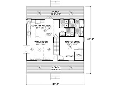 1st Floor Plan, 007H-0012