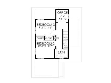 2nd Floor Plan, 056H-0003